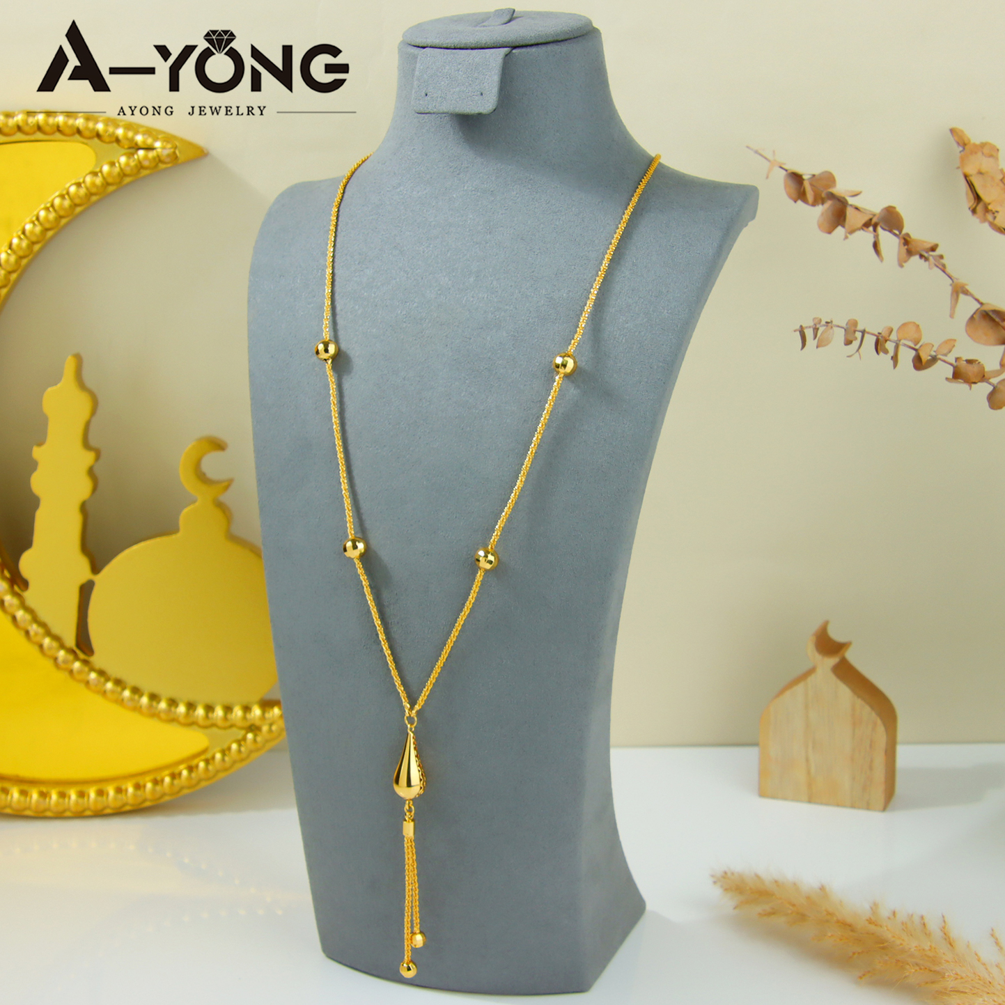 Body Jewelry Dubai - Nigeria Bridal Wedding Necklace 21k Gold