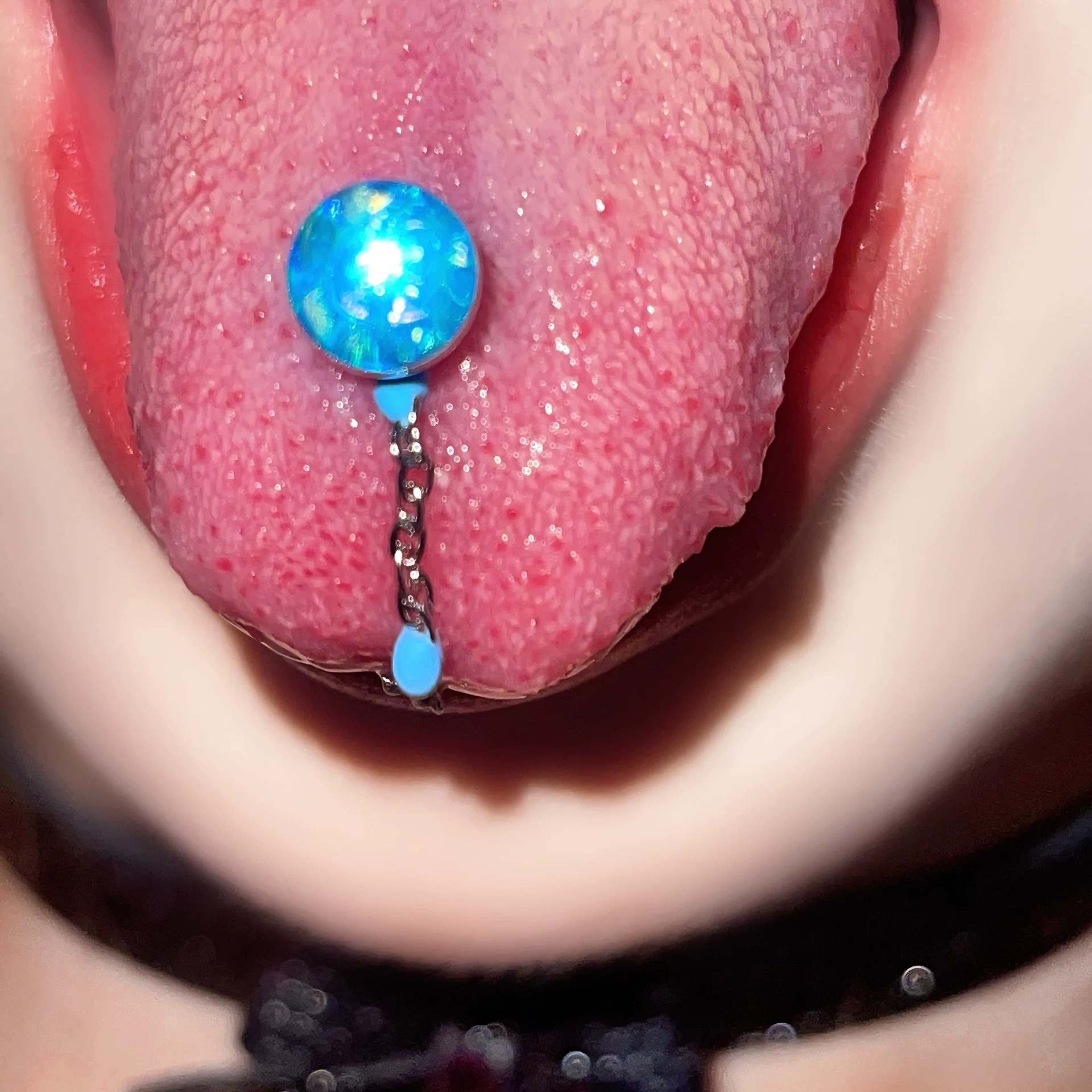 Body Jewelry High Quality - 1Pc High-Quality Trendy Blue Glitter Ball