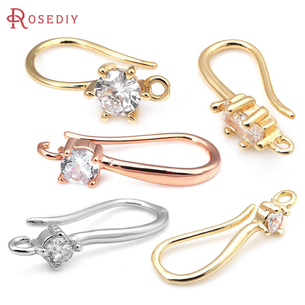 Body Jewelry High Quality - 18K Gold Color Brass with Zircon