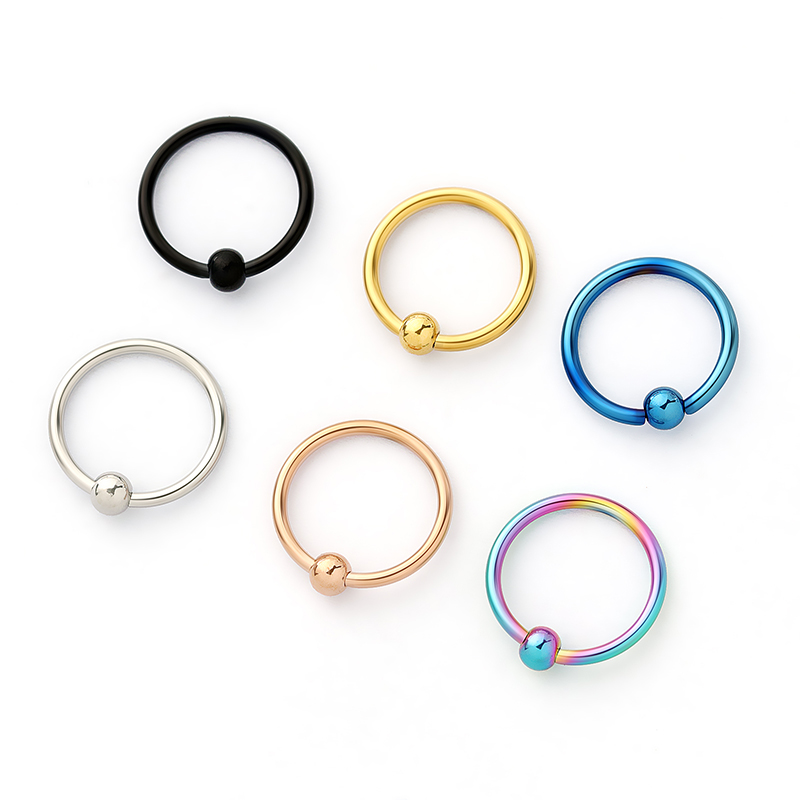 Body Jewelry Metal Types - 2pcs New type of ball-clamped titanium
