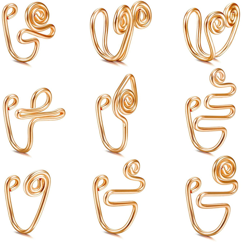 Body Jewelry Nose Ring - Fake Nose Ring Stainless Steel Rose