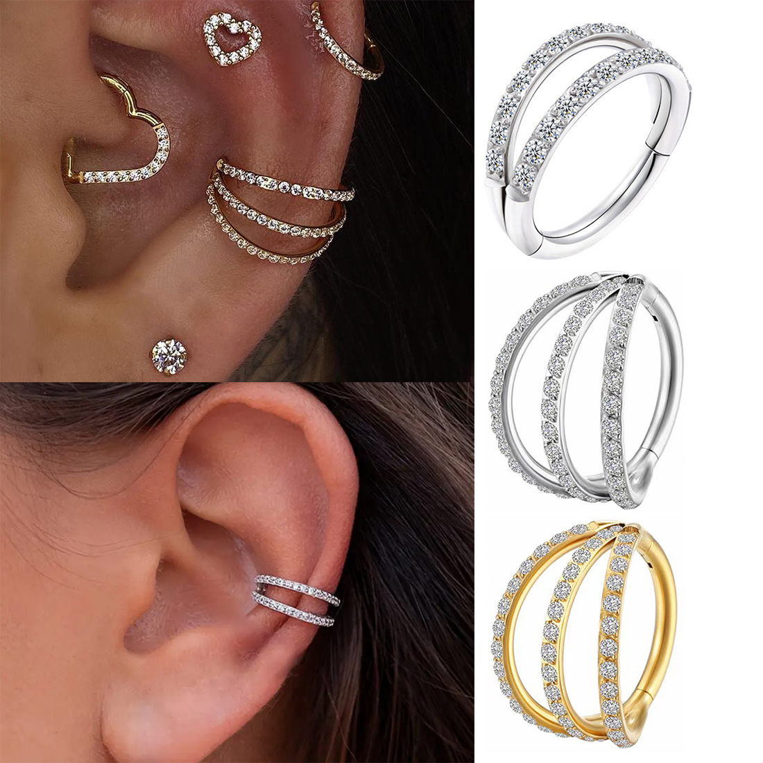 ASTM F136 Titanium Conch Hoop  - Conch Earring Hoop ulasan dan harga