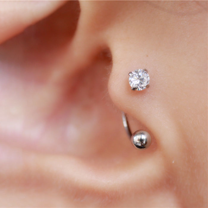 1PC Stainless Steel Tragus Pie - Conch Earring Hoop ulasan dan harga