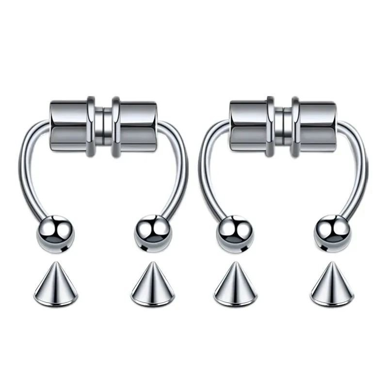 1/2/3Pcs Fake Magnetic Nose Ri - Body Jewelry Nose Ring ulasan dan harga