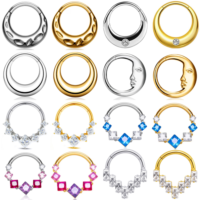 1PC ASTM F136 G23 Titanium Got - Conch Earring Hoop ulasan dan harga