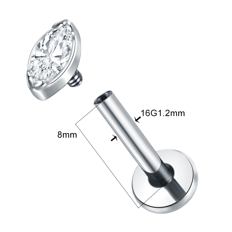 1Pc/5Pcs Titanium Cartilage Ea - Helix Cartilage Ring ulasan dan harga
