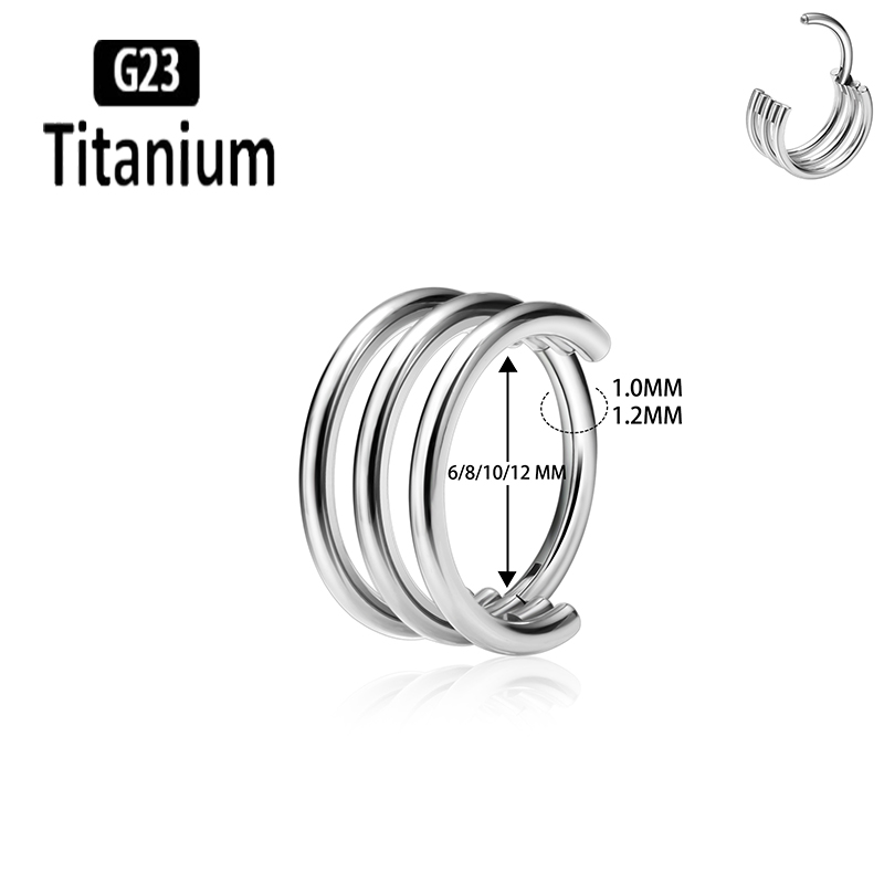 ASTM F136 Ear Piercing G23 Tit - Conch Earring Hoop ulasan dan harga