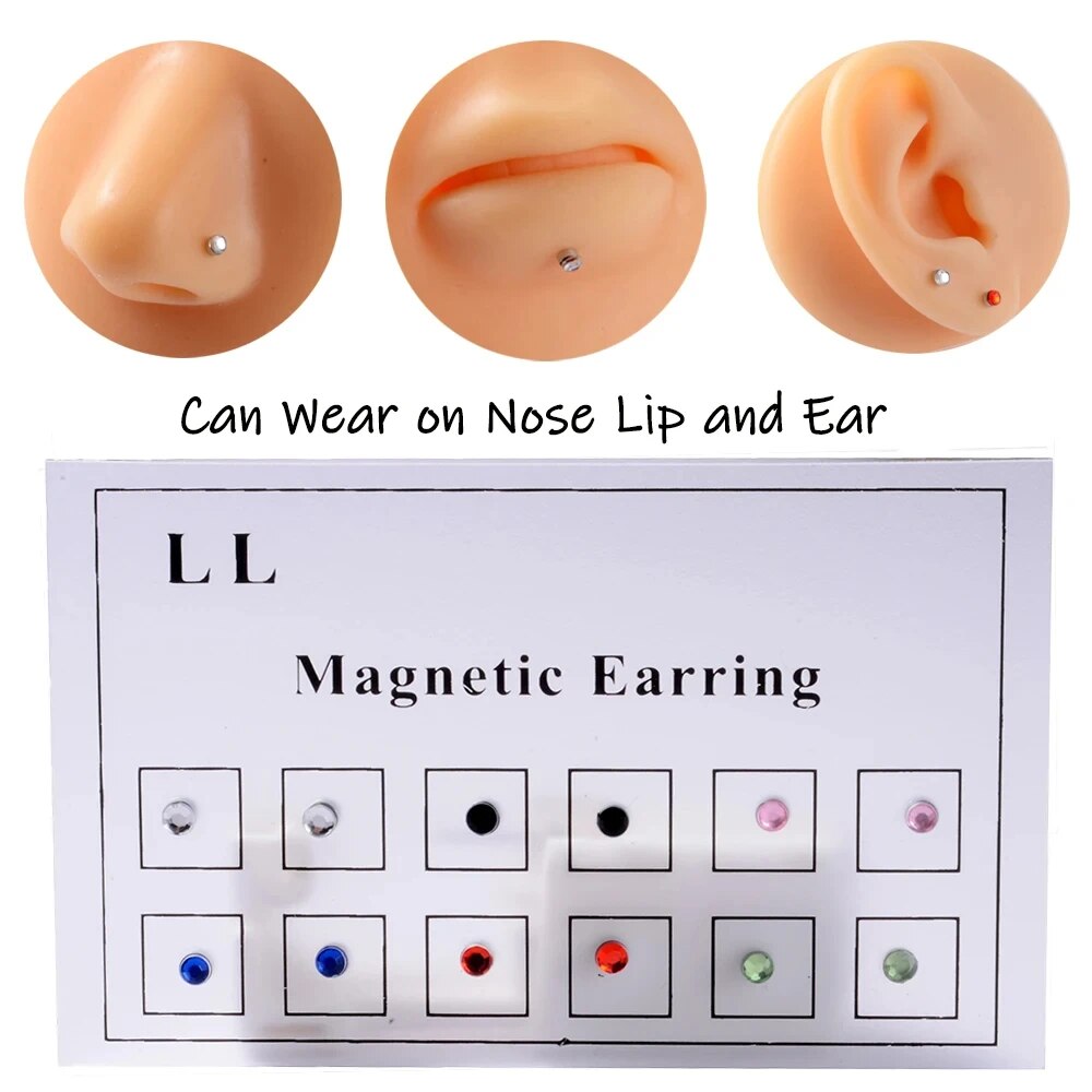 12PCS/Card Fake Cheater Non Pi - Body Jewelry Nose Ring ulasan dan harga