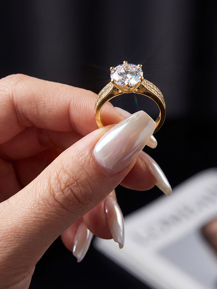  Fashion 1CT Moissanite Diamon - Body Jewelry High Quality ulasan dan harga