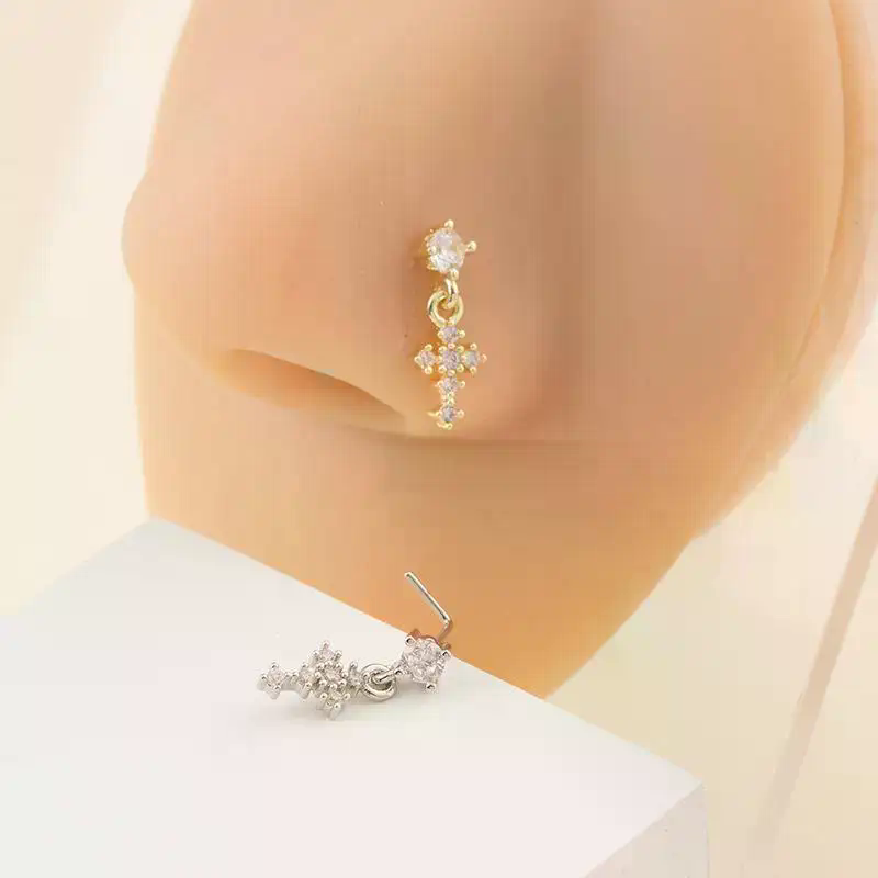 Dangle Nose Rings For Women Cr - Body Jewelry Nose Ring ulasan dan harga