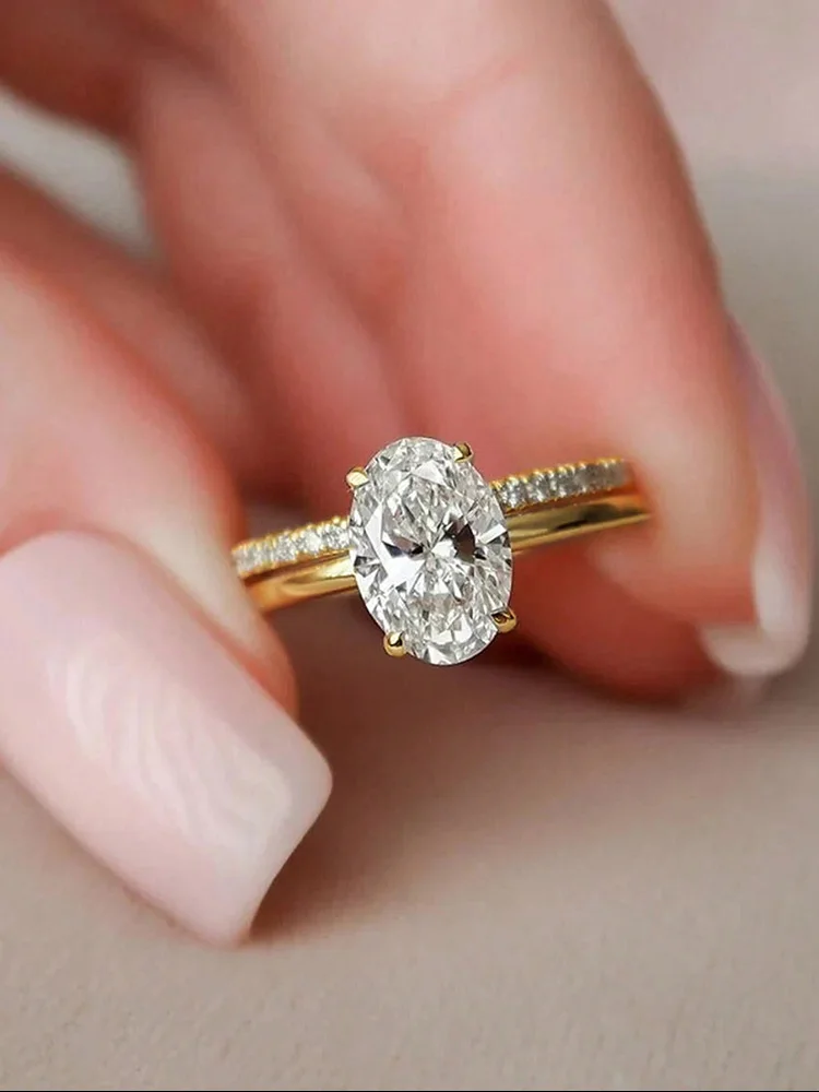 925 Sterling Silver Luxury Gol - Body Jewelry High Quality ulasan dan harga