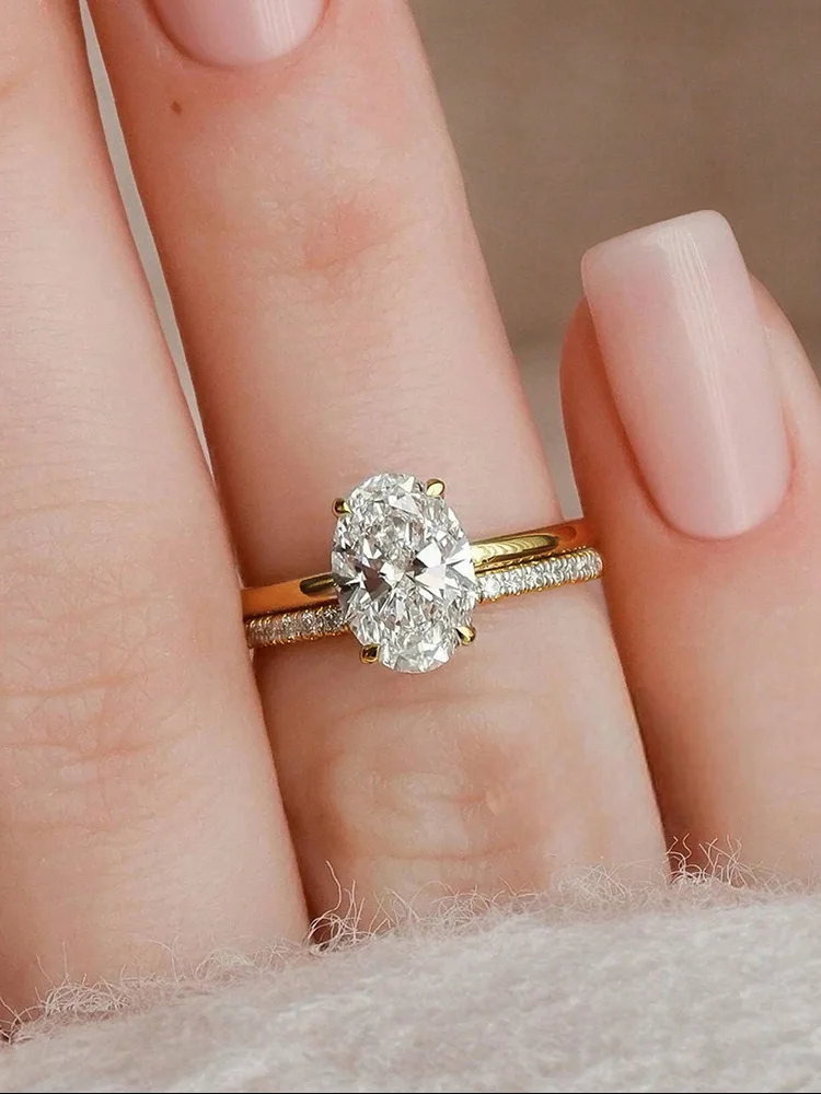 925 Sterling Silver Luxury Gol - Body Jewelry High Quality ulasan dan harga