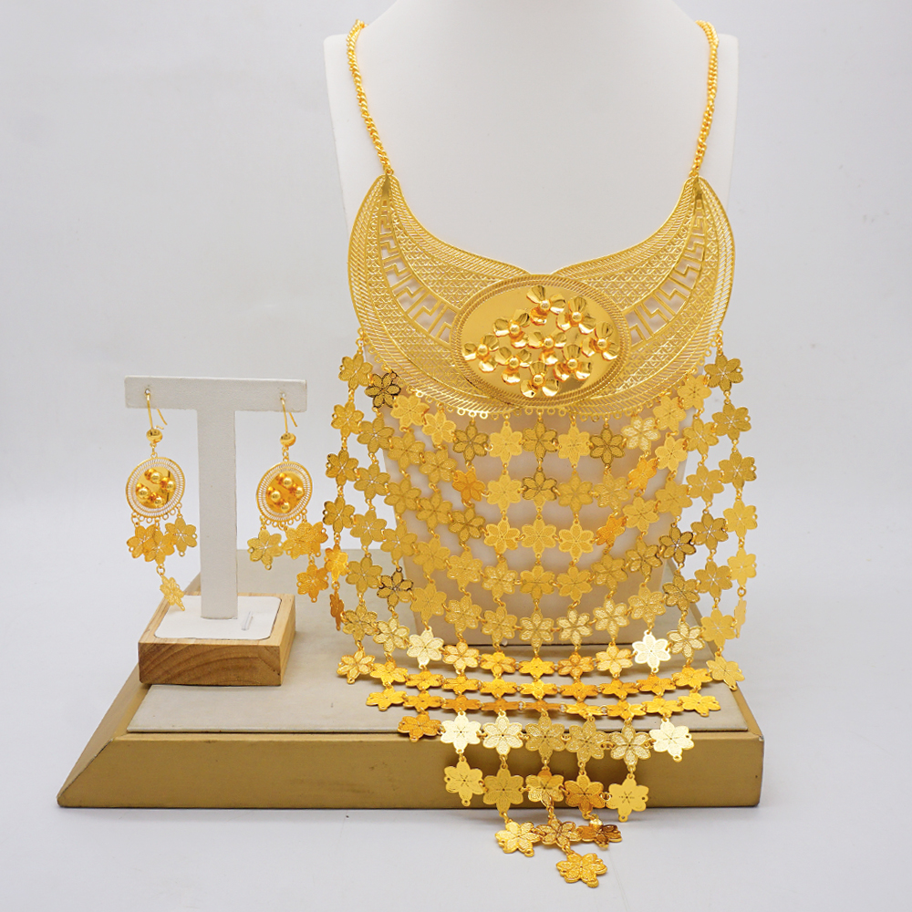 24k Dubai Gold Plated Jewelry  - Body Jewelry Dubai ulasan dan harga