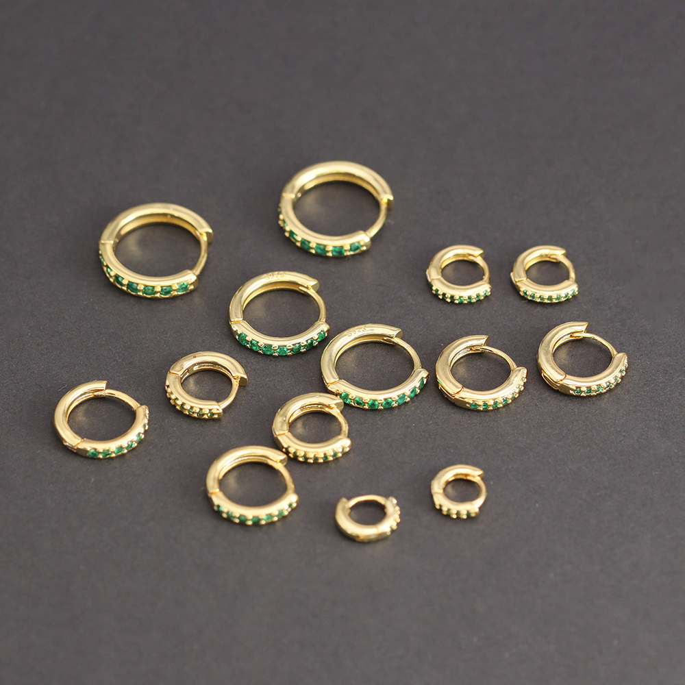 1 Pair Green Little Huggies St - Helix Cartilage Ring ulasan dan harga