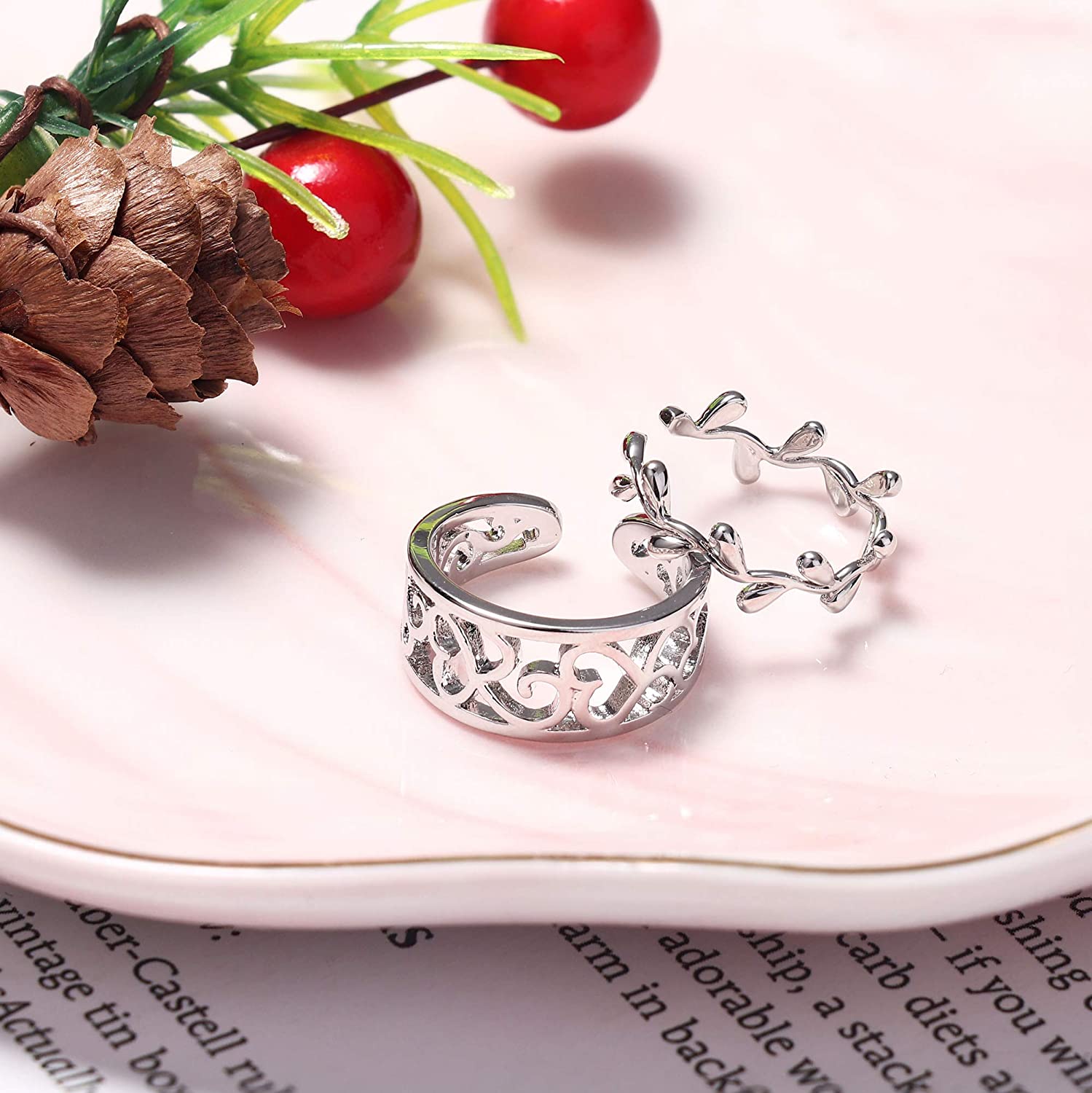 16Pcs Adjustable Toe Rings for - Body Jewelry Metal Types ulasan dan harga