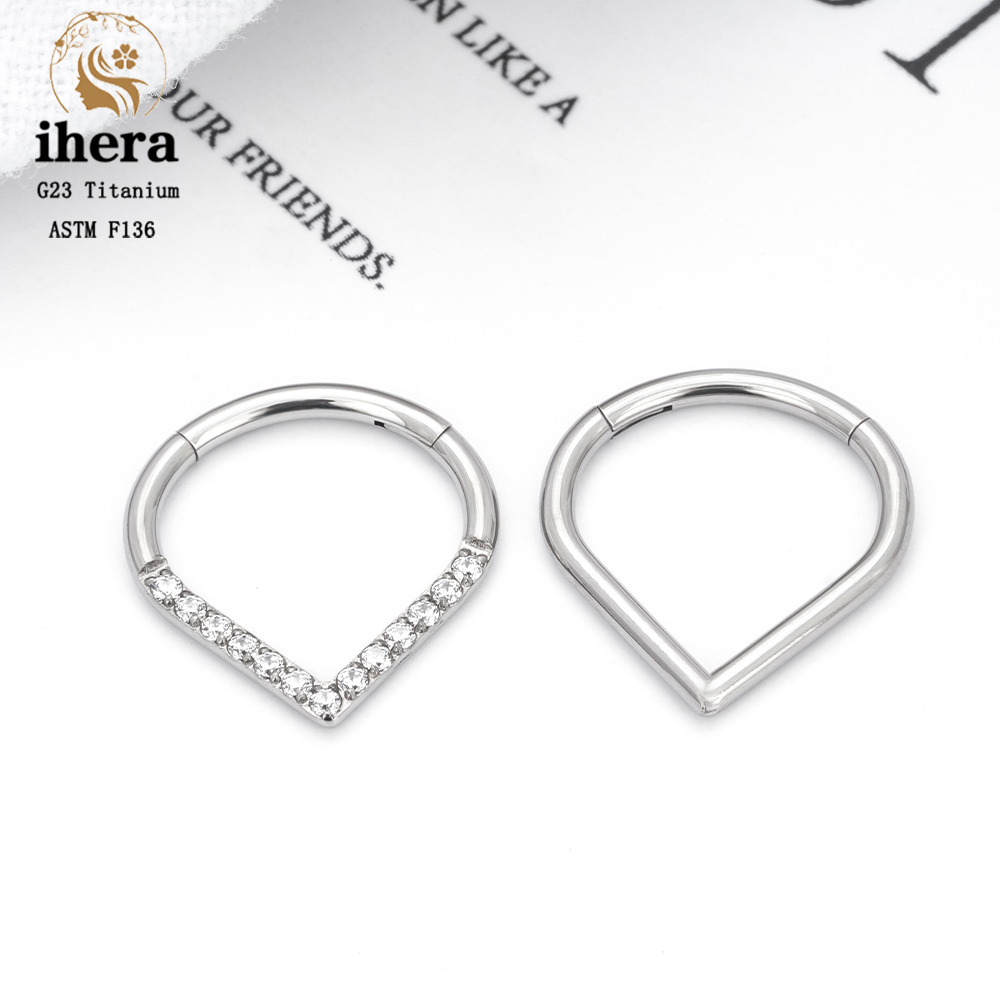 G23 Titanium F136 Water Drop N - Helix Cartilage Ring ulasan dan harga