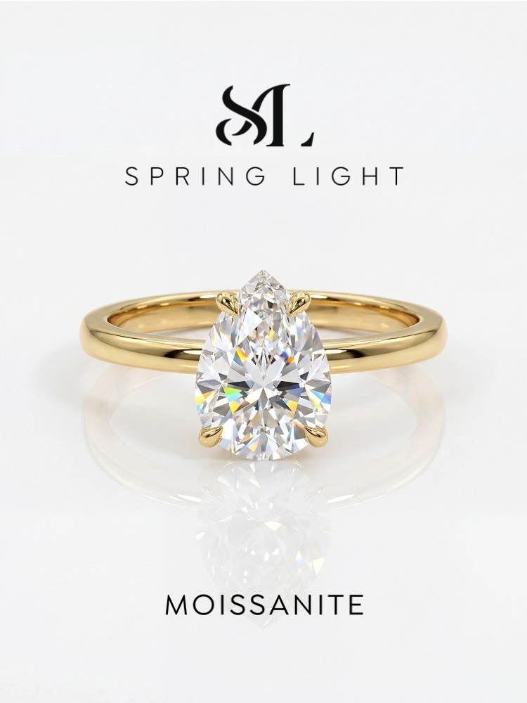 925 Sterling Silver 1CT Moissa - Body Jewelry High Quality ulasan dan harga