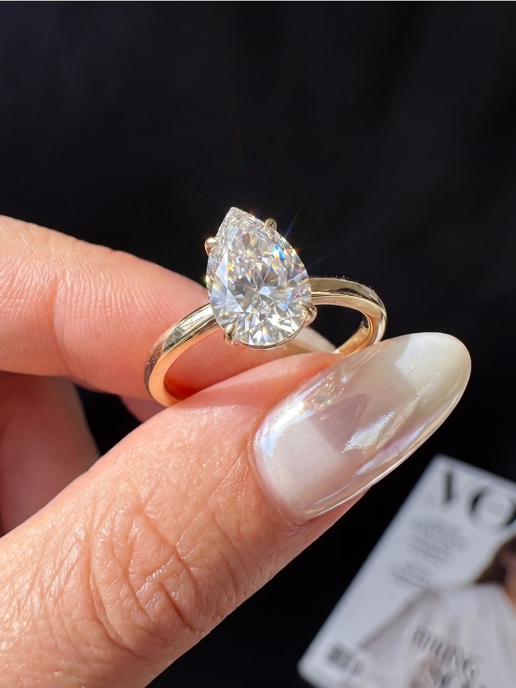925 Sterling Silver 1CT Moissa - Body Jewelry High Quality ulasan dan harga