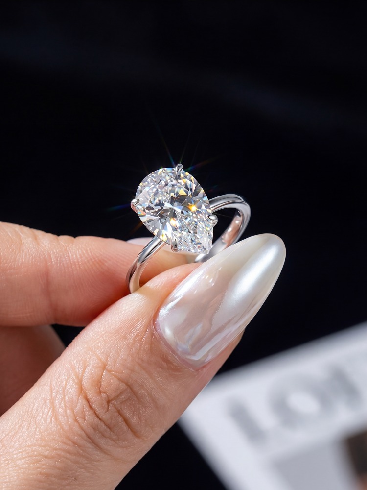 925 Sterling Silver 1CT Moissa - Body Jewelry High Quality ulasan dan harga