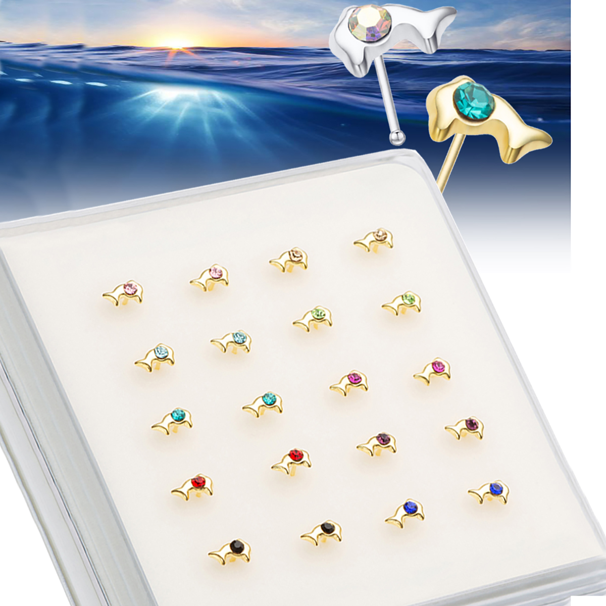 925 Sterling Silver Mini Cute  - Body Jewelry Metal Types ulasan dan harga