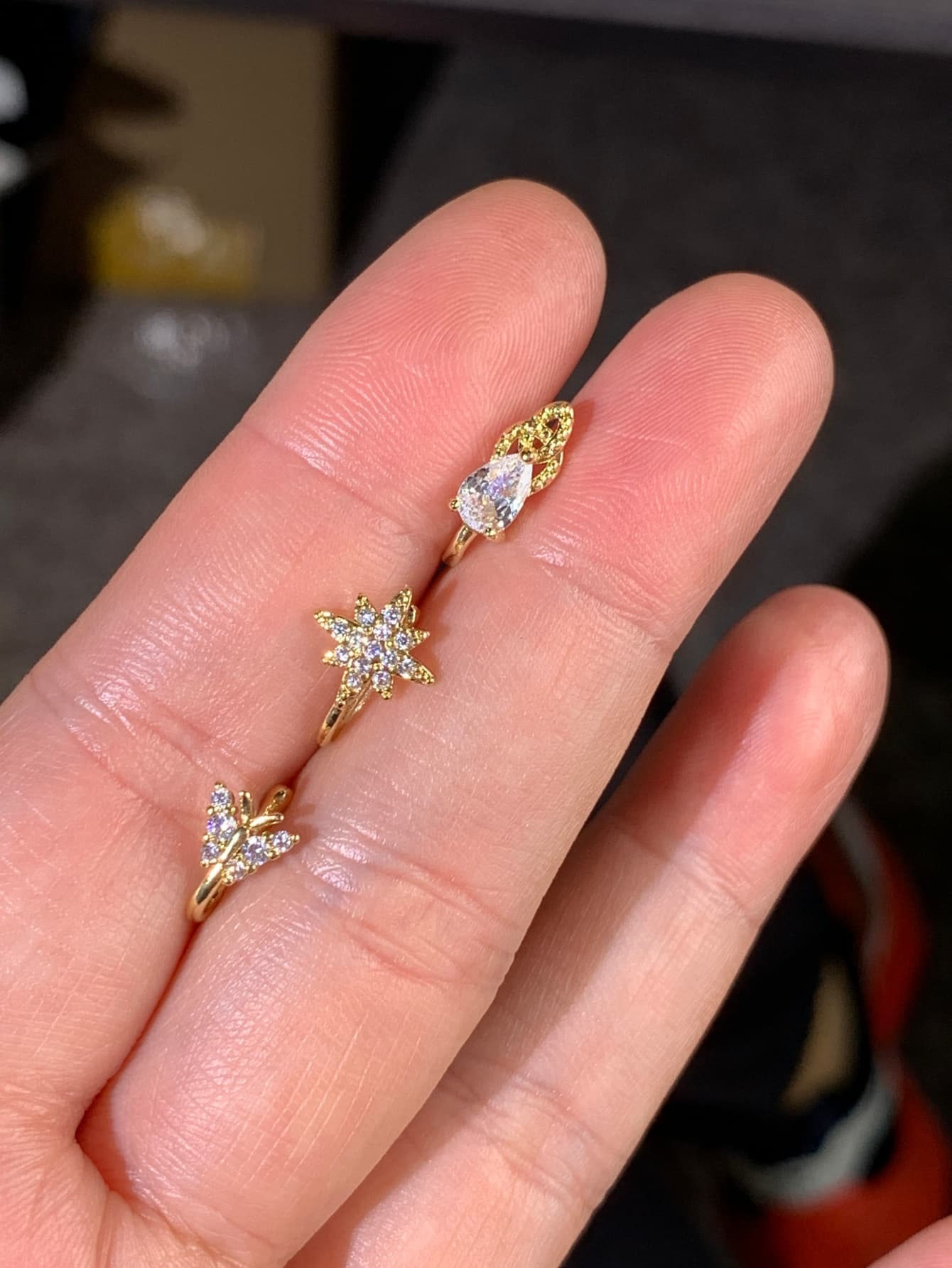3-piece fashionable and elegan - Body Jewelry Nose Ring ulasan dan harga