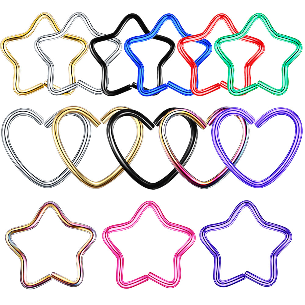 Body Jewelry Surgical Steel Da - Helix Cartilage Ring ulasan dan harga