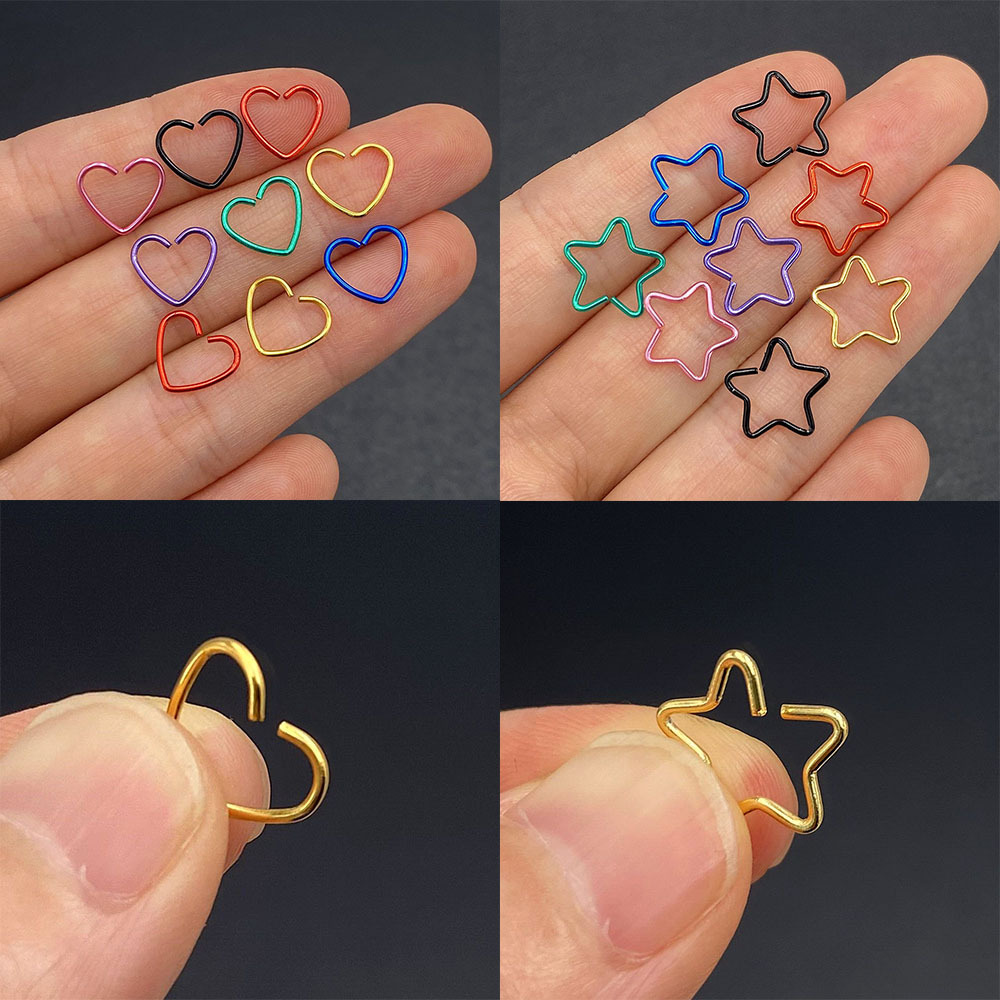Body Jewelry Surgical Steel Da - Helix Cartilage Ring ulasan dan harga