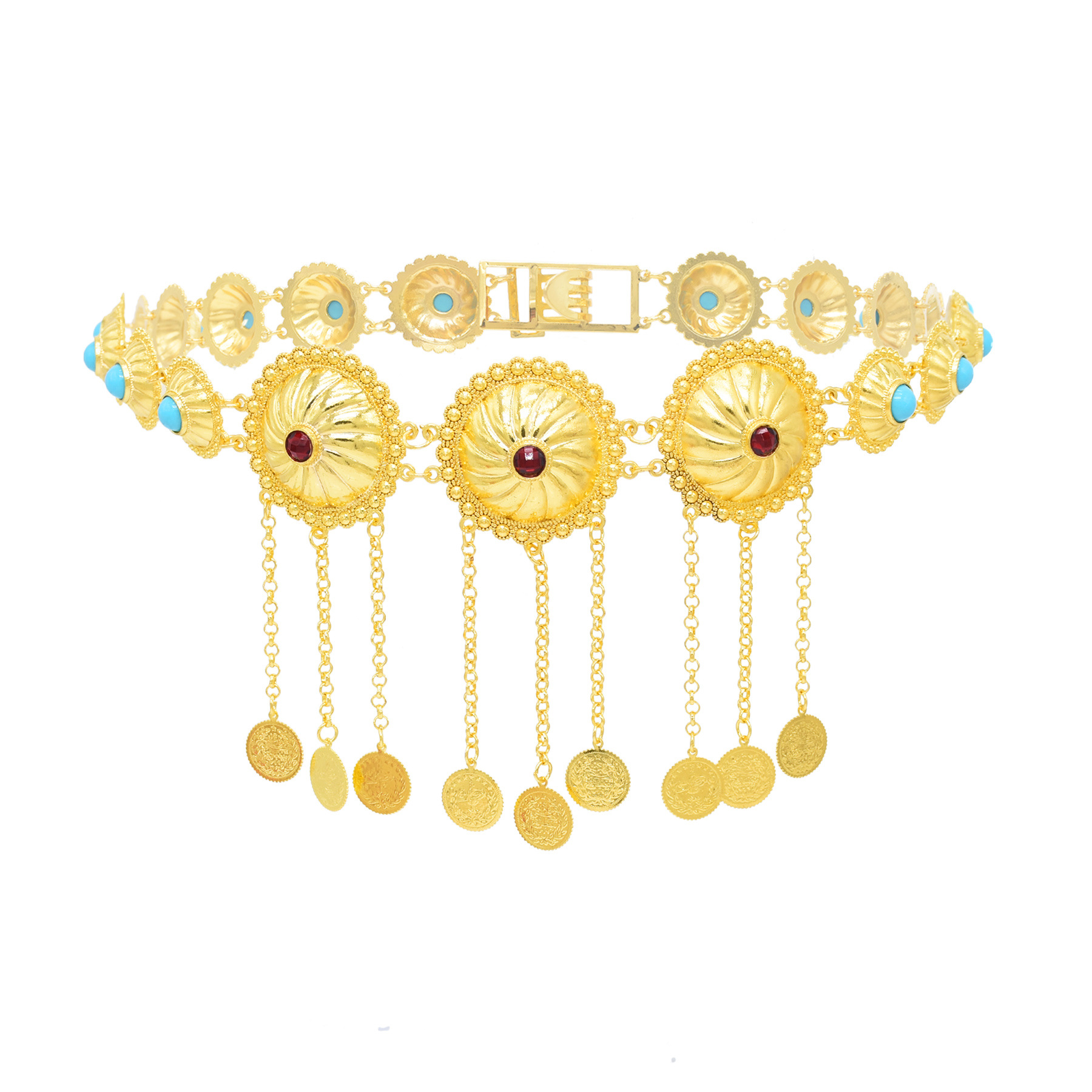 New Golden Hemispherical Inlai - Body Jewelry Dubai ulasan dan harga