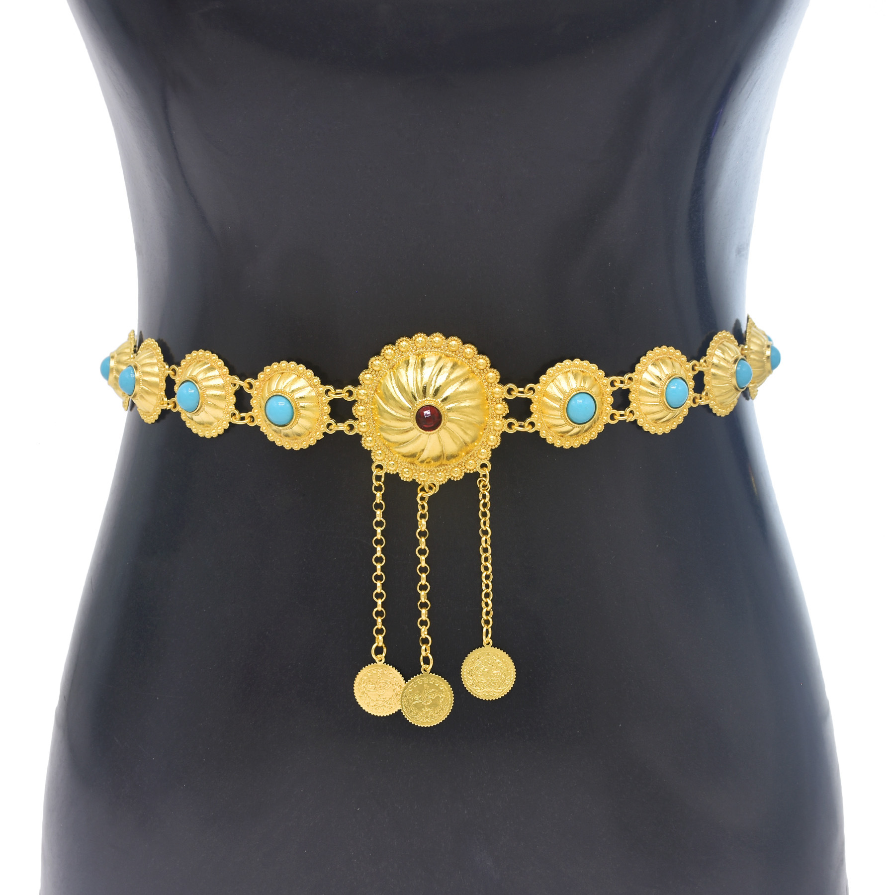 New Golden Hemispherical Inlai - Body Jewelry Dubai ulasan dan harga
