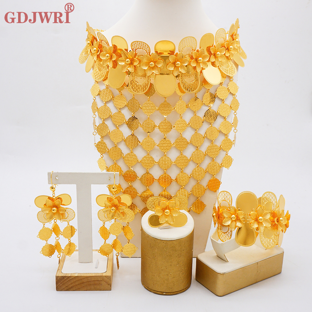 Dubai Gold Plated Long Broad b - Body Jewelry Dubai ulasan dan harga