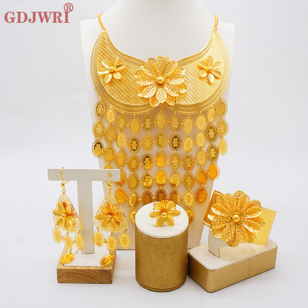 Dubai Gold Plated Long Broad b - Body Jewelry Dubai ulasan dan harga