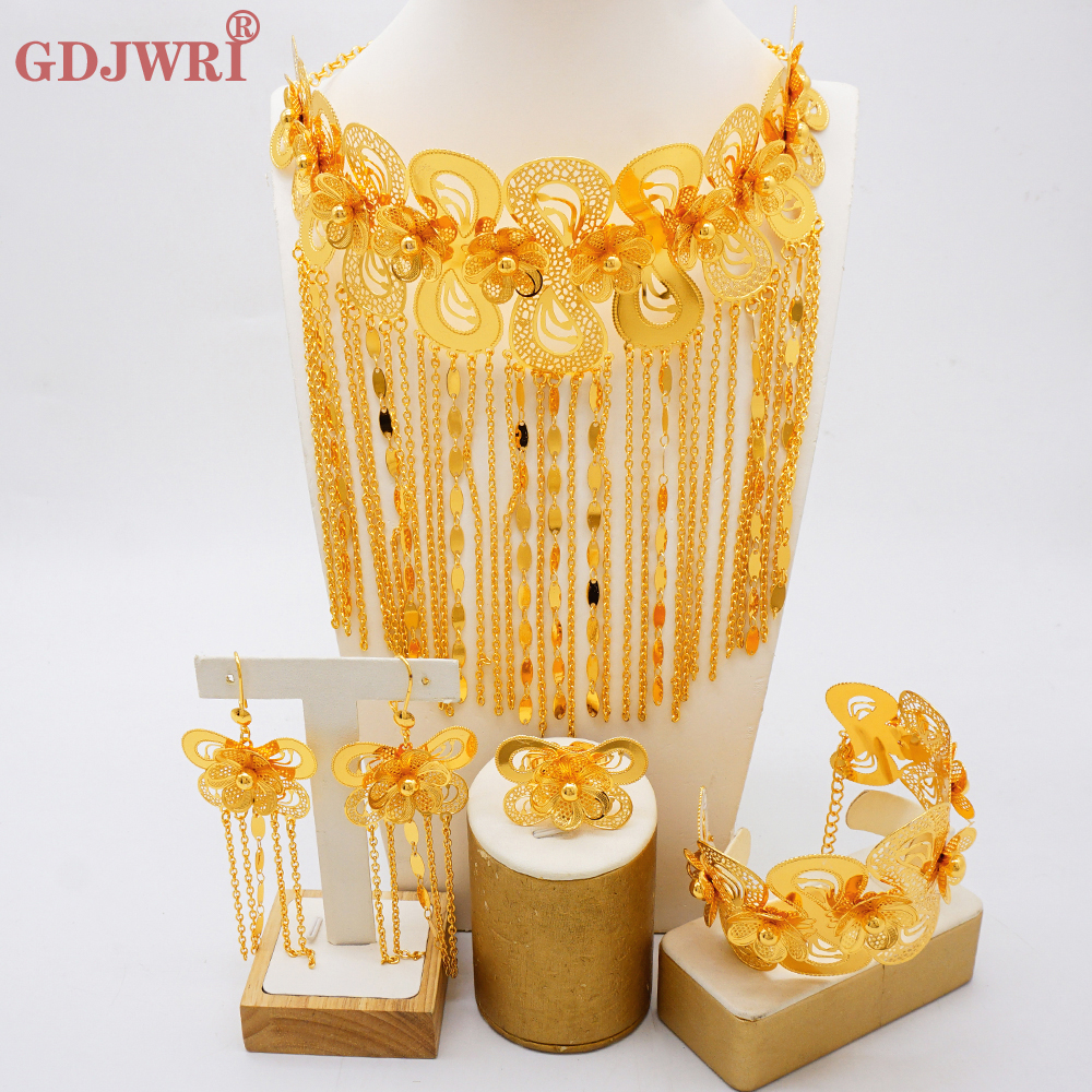 Dubai Gold Plated Long Broad b - Body Jewelry Dubai ulasan dan harga