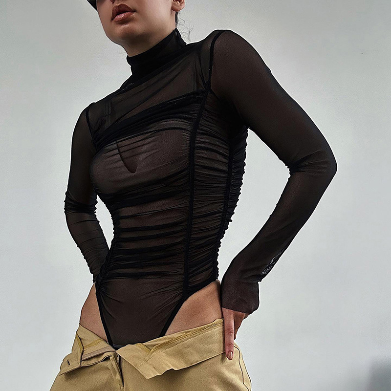 Autumn 2023 Long Sleeve Mesh S - Body Jewelry Retainers ulasan dan harga