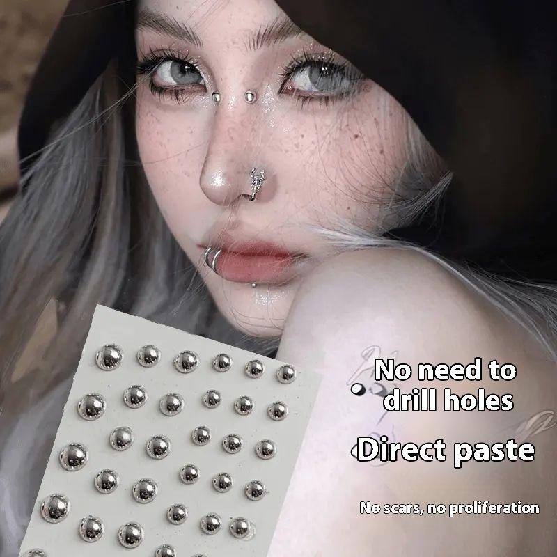 321pcs Non Piercing Lip Studs  - Body Jewelry Nose Ring ulasan dan harga