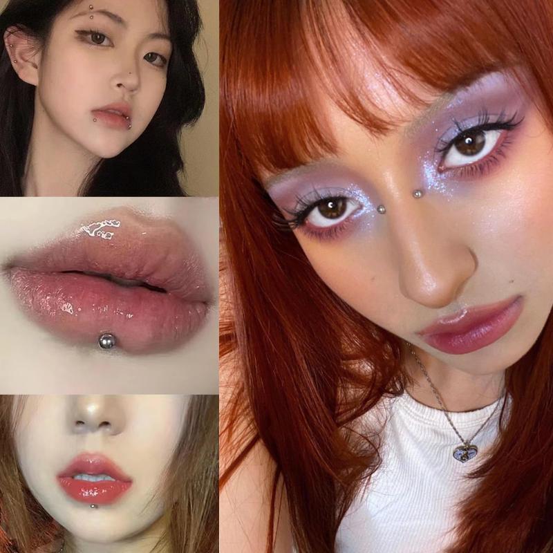 321pcs Non Piercing Lip Studs  - Body Jewelry Nose Ring ulasan dan harga