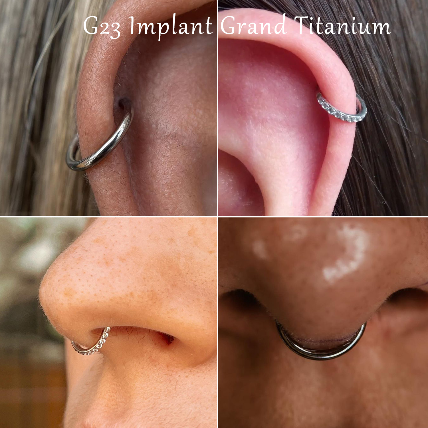 1PCS Septum Hoop Daith Piercin - Conch Earring Hoop ulasan dan harga