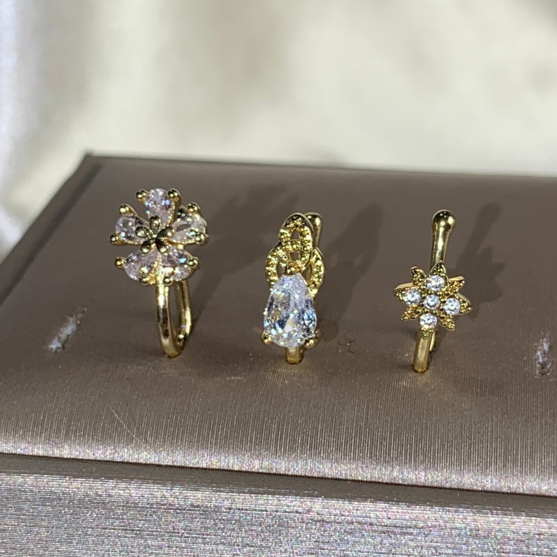 3-piece French style minimalis - Body Jewelry Nose Ring ulasan dan harga