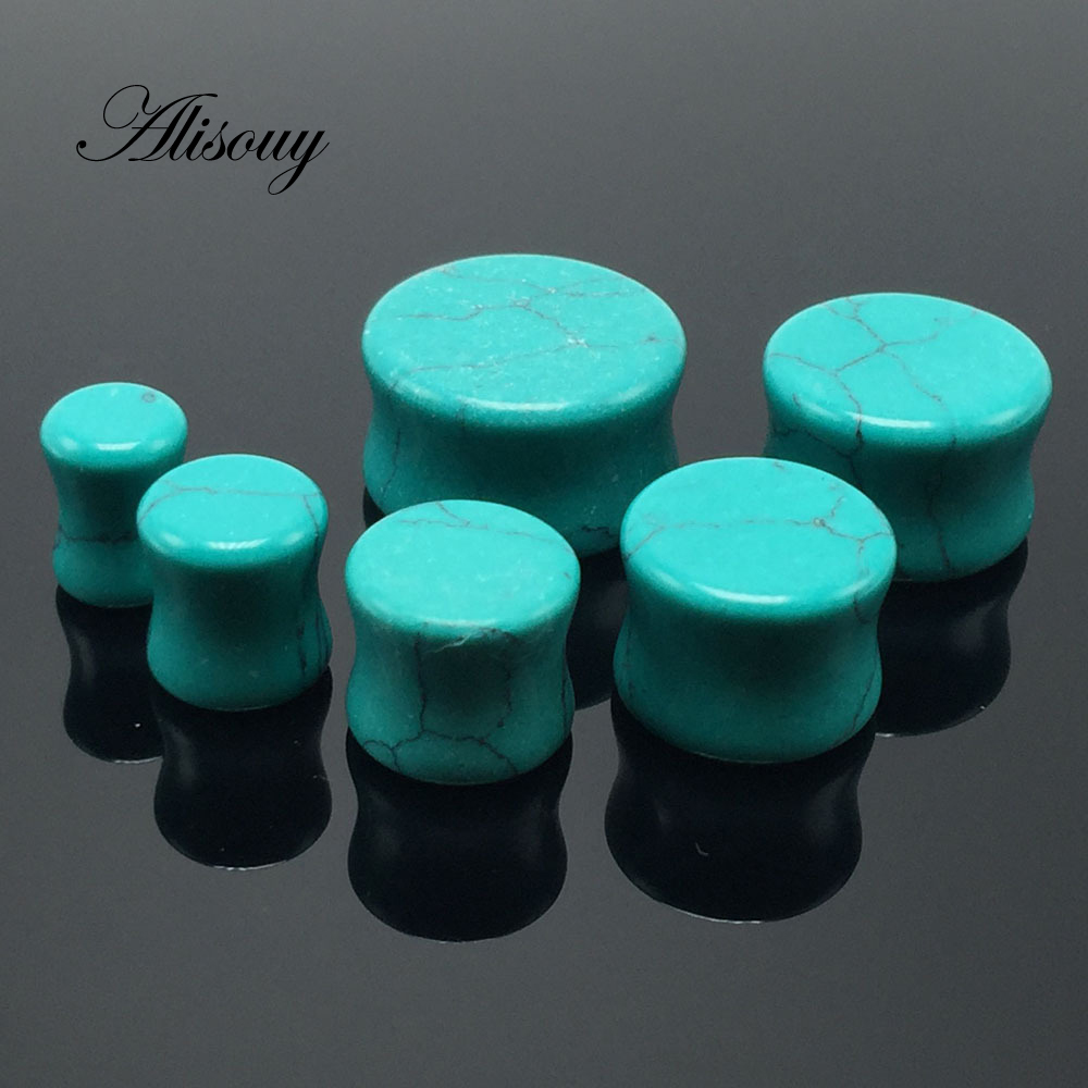 Alisouy 2 pieces fashion Green - Body Jewelry Gauge To Mm ulasan dan harga