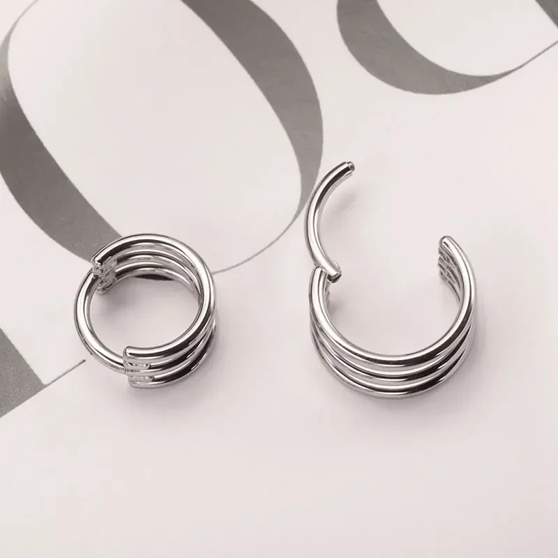 G23 Titanium Three Layer Hollo - Body Jewelry Quality ulasan dan harga