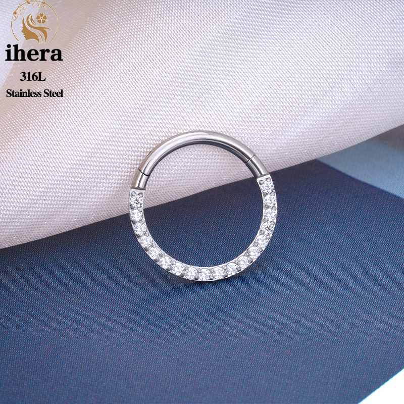 1/10PCS Stainless Steel Nose R - Body Jewelry Nose Ring ulasan dan harga