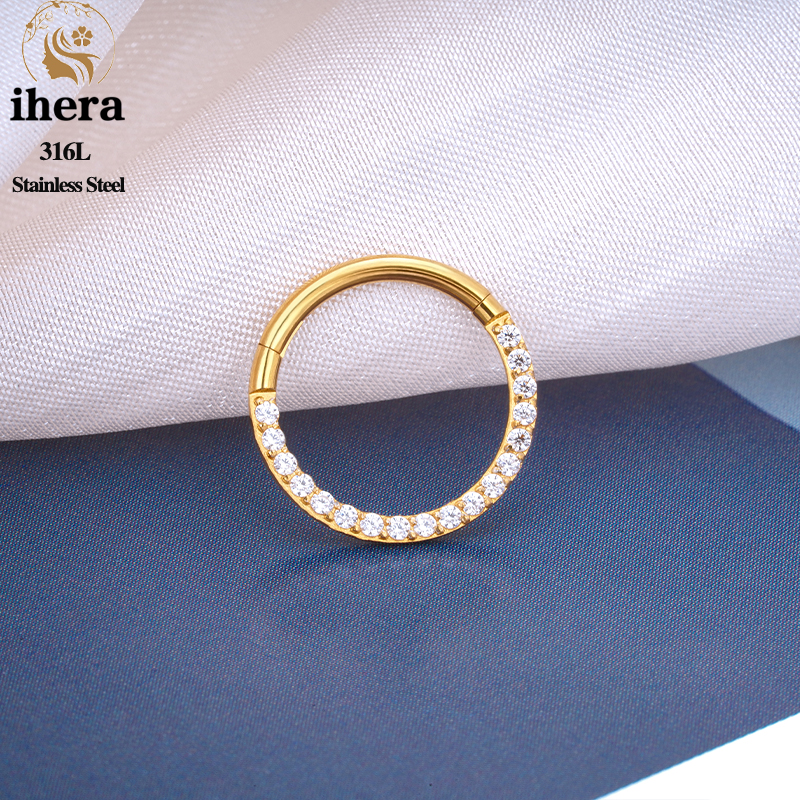 1/10PCS Stainless Steel Nose R - Body Jewelry Nose Ring ulasan dan harga