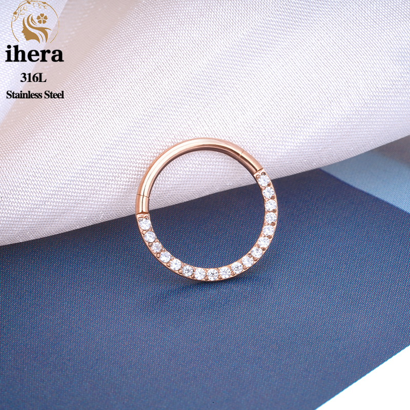 1/10PCS Stainless Steel Nose R - Body Jewelry Nose Ring ulasan dan harga