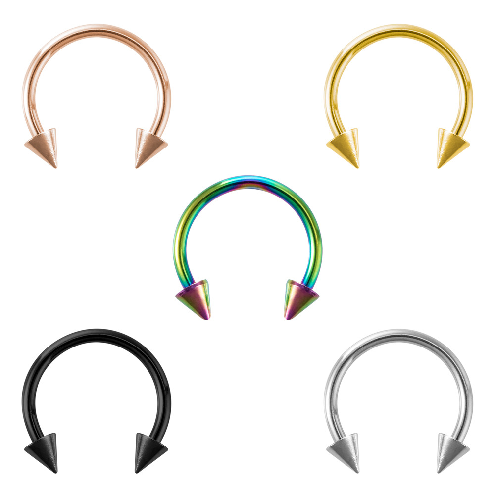 New simple stainless steel C-t - Body Jewelry Metal Types ulasan dan harga