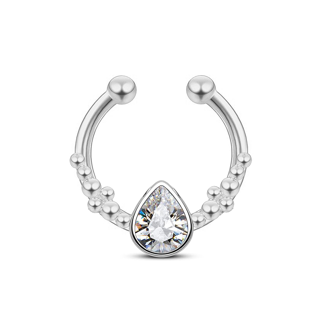 Stainless Steel Horseshoe Wate - Body Jewelry Nose Ring ulasan dan harga
