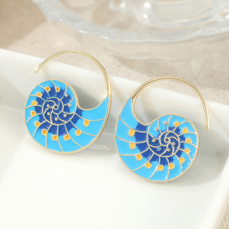 Fashion Imitation Enamel Conch - Conch Earring Hoop ulasan dan harga