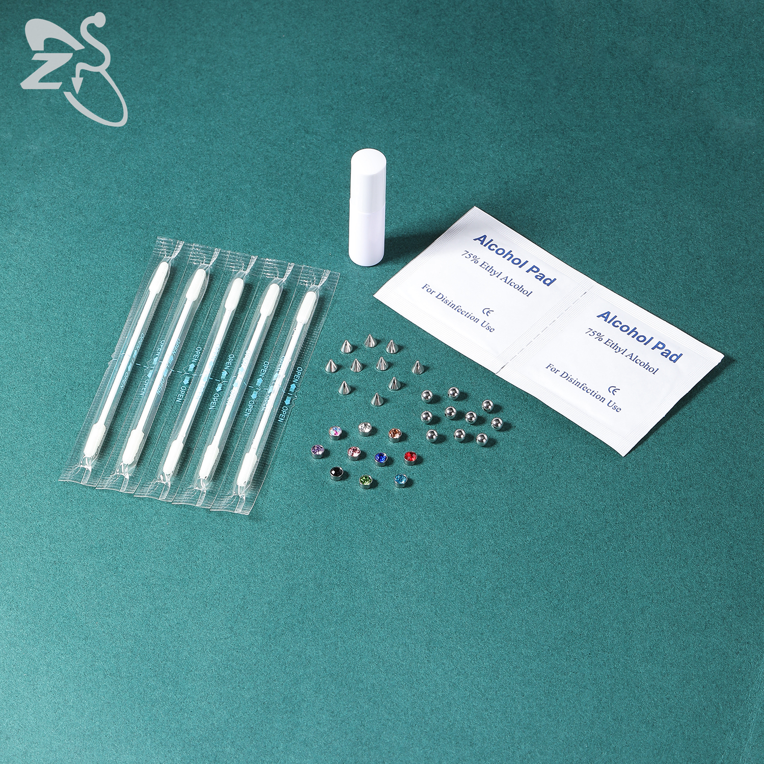 ZS 1 Set Fake Eyebrow Ring Men - Body Jewelry Nose Ring ulasan dan harga