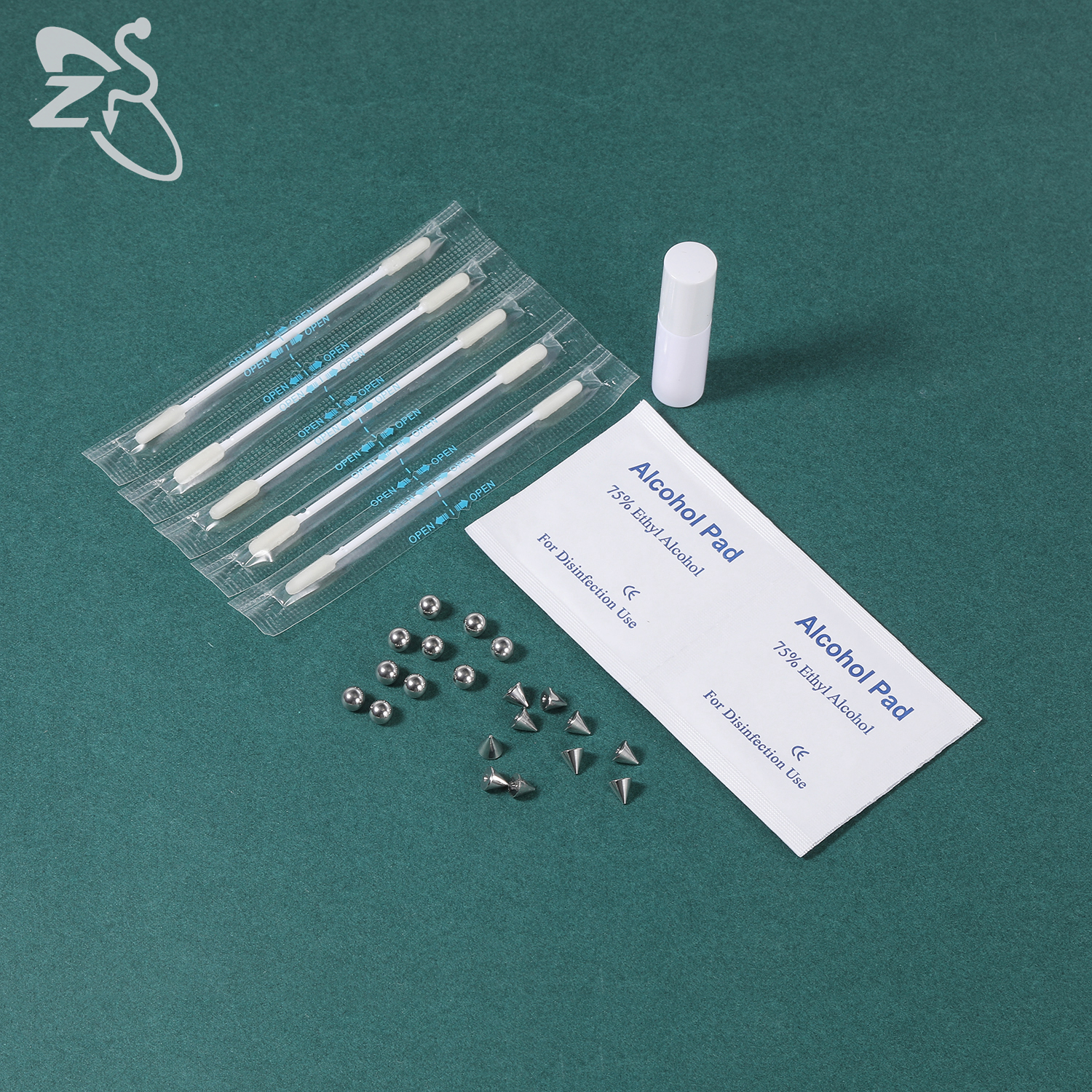ZS 1 Set Fake Eyebrow Ring Men - Body Jewelry Nose Ring ulasan dan harga