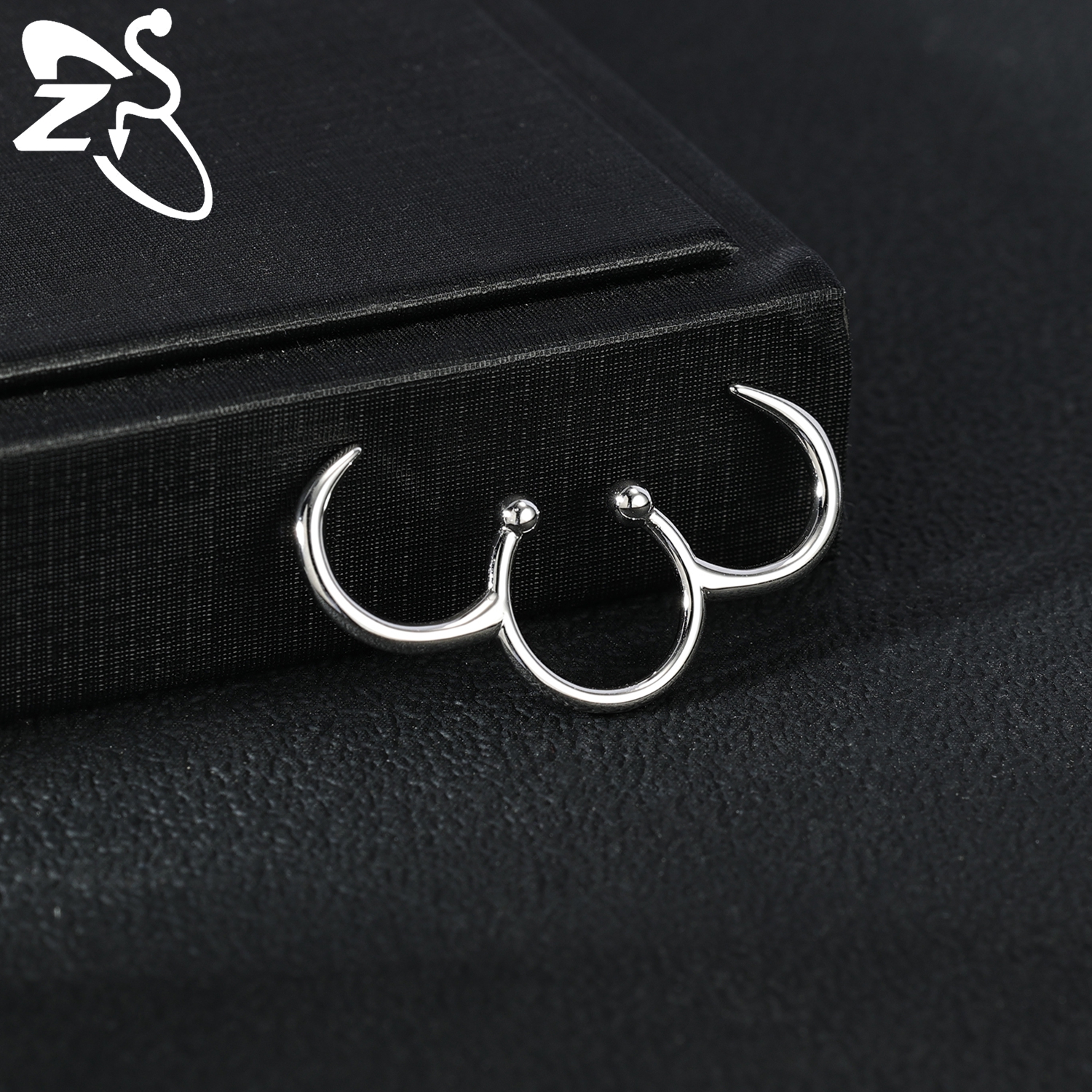 ZS 1 Piece Punk Stlye Fake Sep - Body Jewelry Nose Ring ulasan dan harga