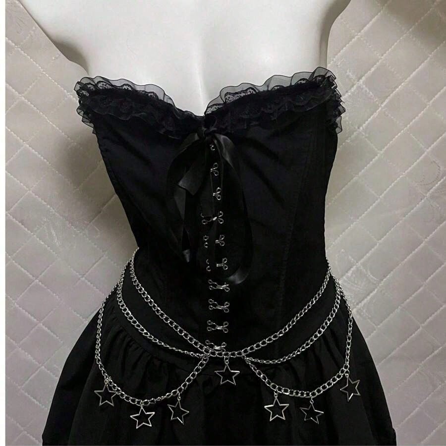 Punk Goth Steam Punk Five-Poin - Body Jewelry Goth ulasan dan harga
