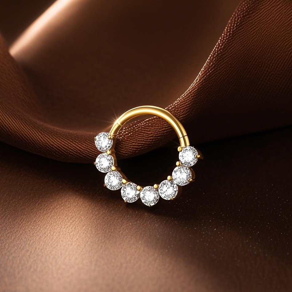 1PC 16G Septum Nose Hoop Ring  - Conch Earring Hoop ulasan dan harga